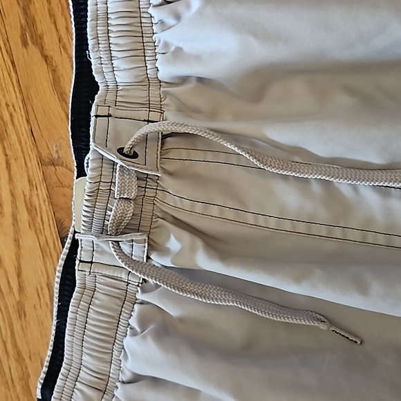 SPEEDO SWIM TRUNKS XL MEN'S  TAN NAVY BLUE RED POCKETS - Picture 3 of 8